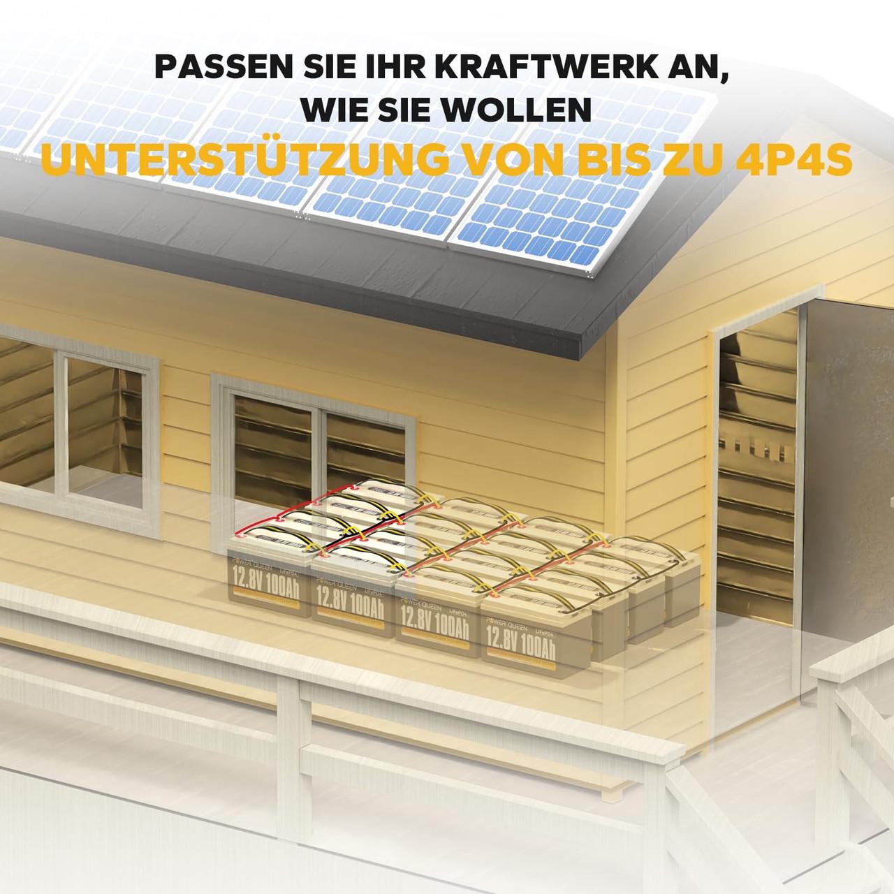Акумулятор PowerQueen LifePo4 100Ач 12,8V BMS (2250787443) - фото 6 Акумулятор PowerQueen LifePo4 100Ач 12,8V BMS (2250787443) - фото 6