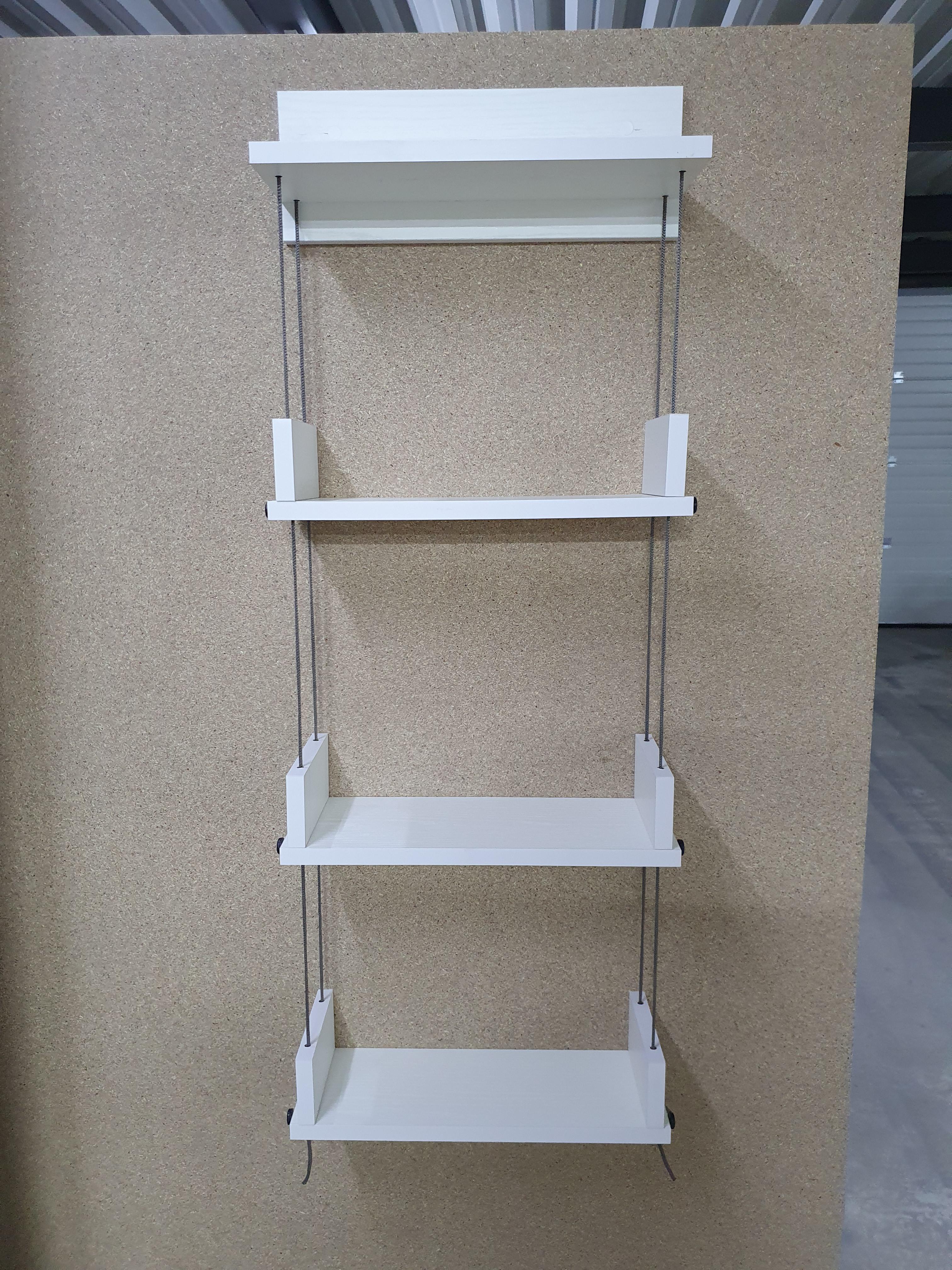 Полка навесная регулируемая ZOZULIA 450х150х1000 мм Белый (9604619) - фото 2 Полка навесная регулируемая ZOZULIA 450х150х1000 мм Белый (9604619) - фото 2