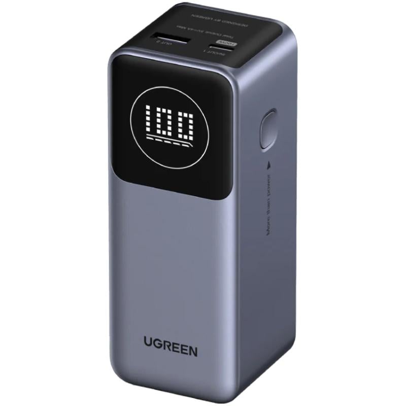 Повербанк Ugreen 12000 mAh 100W PD QC 1xUSB 1xType-C IN/OUT Grey (PB724)