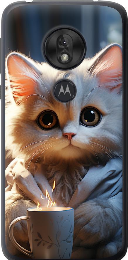 Чехол на Motorola Moto G7 Play White cat (5646u-1656-42517) Чехол на Motorola Moto G7 Play White cat (5646u-1656-42517)