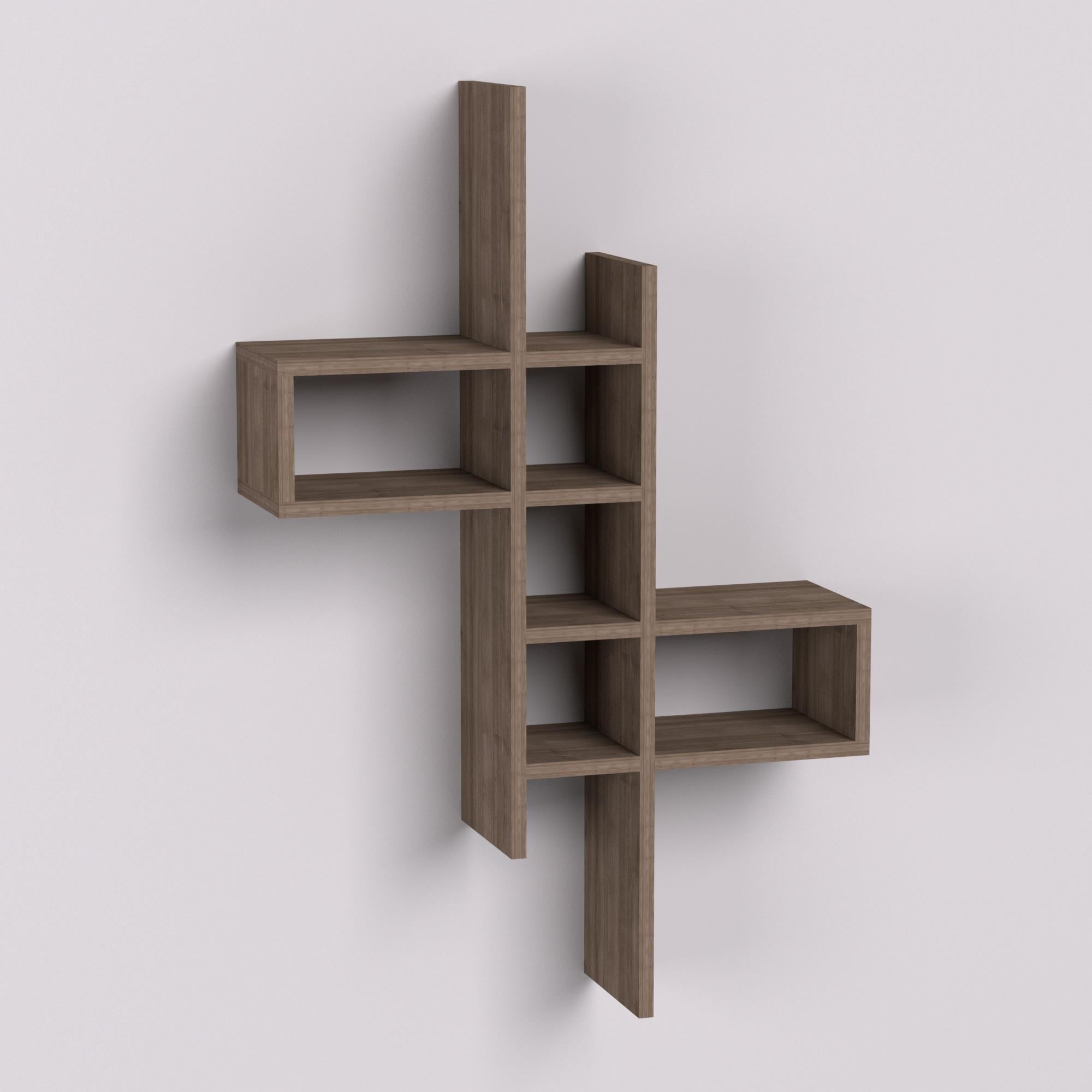 Полка подвесная П-2 630х180х960 мм Дуб Шамони темный (12998)