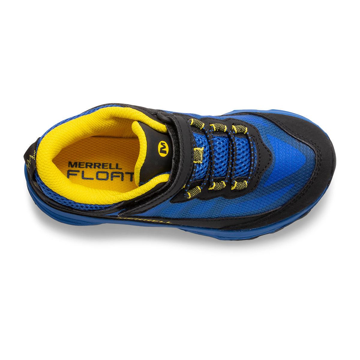 Черевики дитячі зимові MERRELL Moab Speed Mid AC Waterproof р. 35,5/24 см Black/Royal/Yellow (13885911) - фото 6 Черевики дитячі зимові MERRELL Moab Speed Mid AC Waterproof р. 35,5/24 см Black/Royal/Yellow (13885911) - фото 6