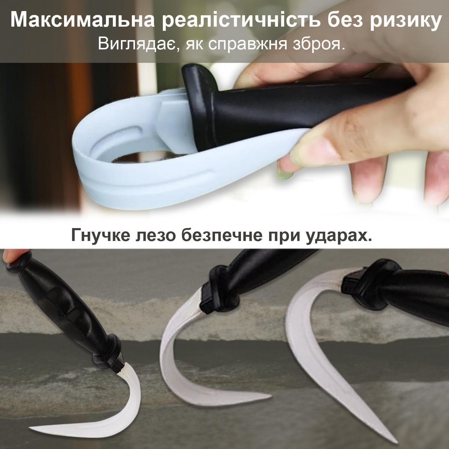 Кинжал макет GDragon Sport для тренировок страйкбола резиновый с чехлом Черный (141_8_0_1) - фото 4 Кинжал макет GDragon Sport для тренировок страйкбола резиновый с чехлом Черный (141_8_0_1) - фото 4