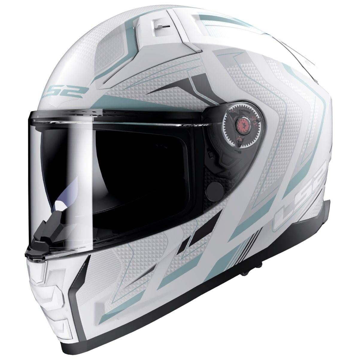 Мотошлем LS2 FF811 Vector 2 Alizer 2XL Matt White/Silver (36602)