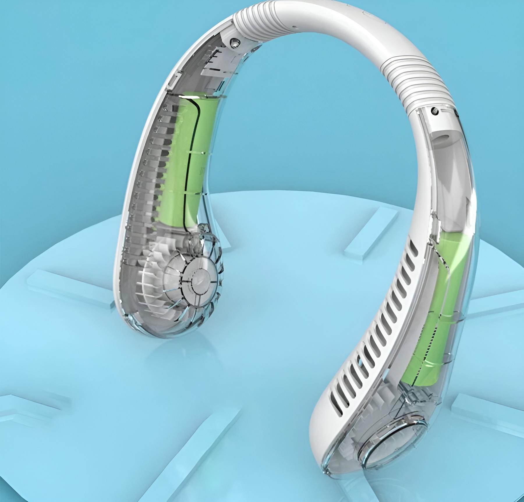 Вентилятор портативний на шию Leafless Hanging Neck Fan X5 (25651287) - фото 5 Вентилятор портативний на шию Leafless Hanging Neck Fan X5 (25651287) - фото 5