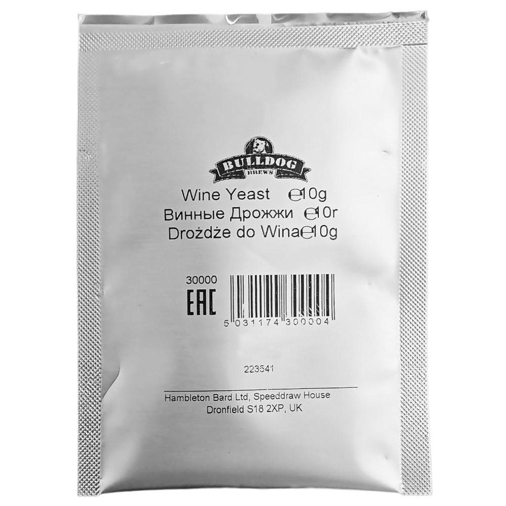 Дрожжи винные Bulldog Wine Yeast универсальные 10 г (16528) Дрожжи винные Bulldog Wine Yeast универсальные 10 г (16528)
