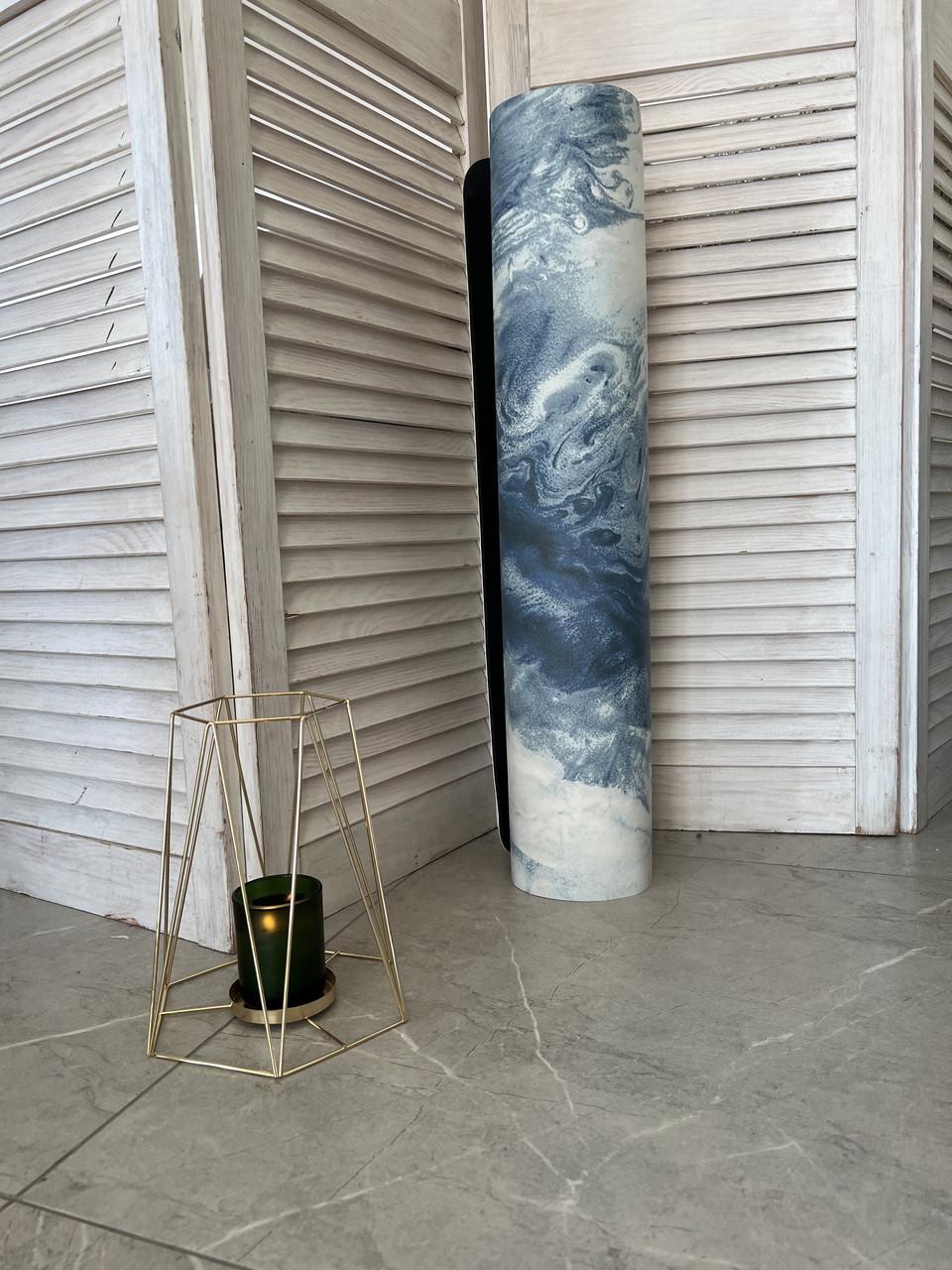 Коврик для йоги Lita Marble PU премиальный каучуковый 183х68х0,5 см Синий (13510859) - фото 6 Коврик для йоги Lita Marble PU премиальный каучуковый 183х68х0,5 см Синий (13510859) - фото 6