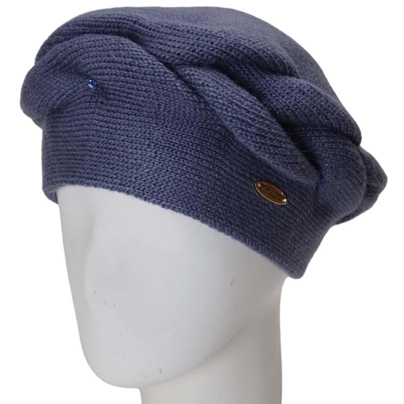 Берет женский Lirus Зефир двойной полушерстяной Джинсовый (131884)