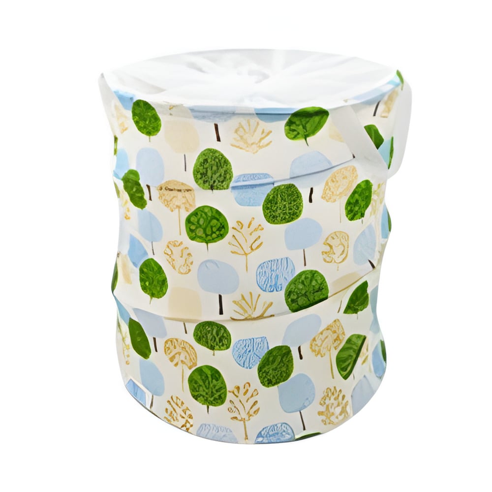 Корзина для хранения Stenson Clothes с крышкой 40х50 см Разноцветный (R32359)