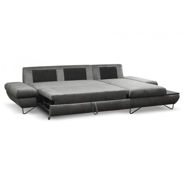 Диван угловой Perfect Home Loft из натурального дерева/ДСП/ткани Kronos 22 Серый (49685) - фото 3 Диван угловой Perfect Home Loft из натурального дерева/ДСП/ткани Kronos 22 Серый (49685) - фото 3