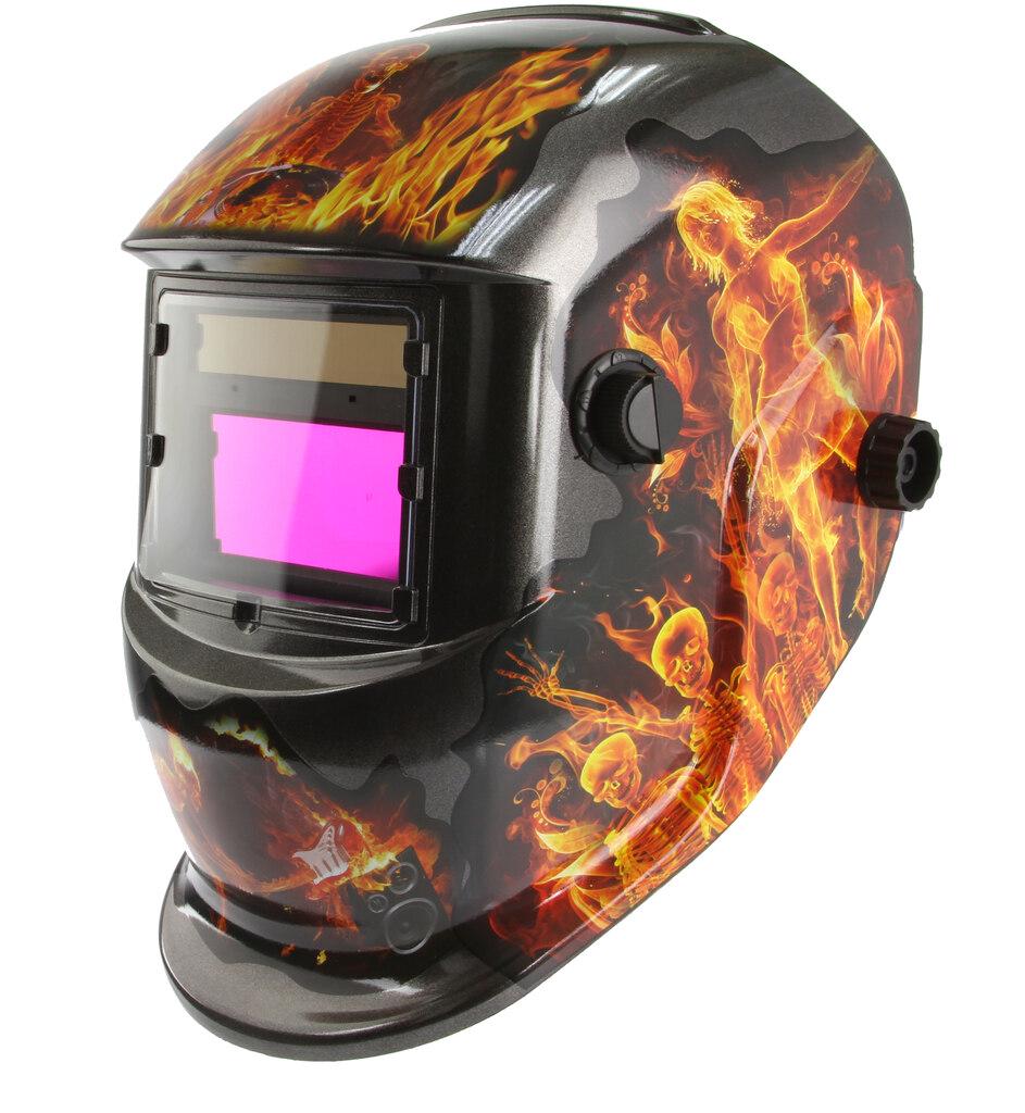 Шлем для сварки с затемнением Mar-Pol M87012 для MIG/TIG/MAG/MMA Черно-желтый