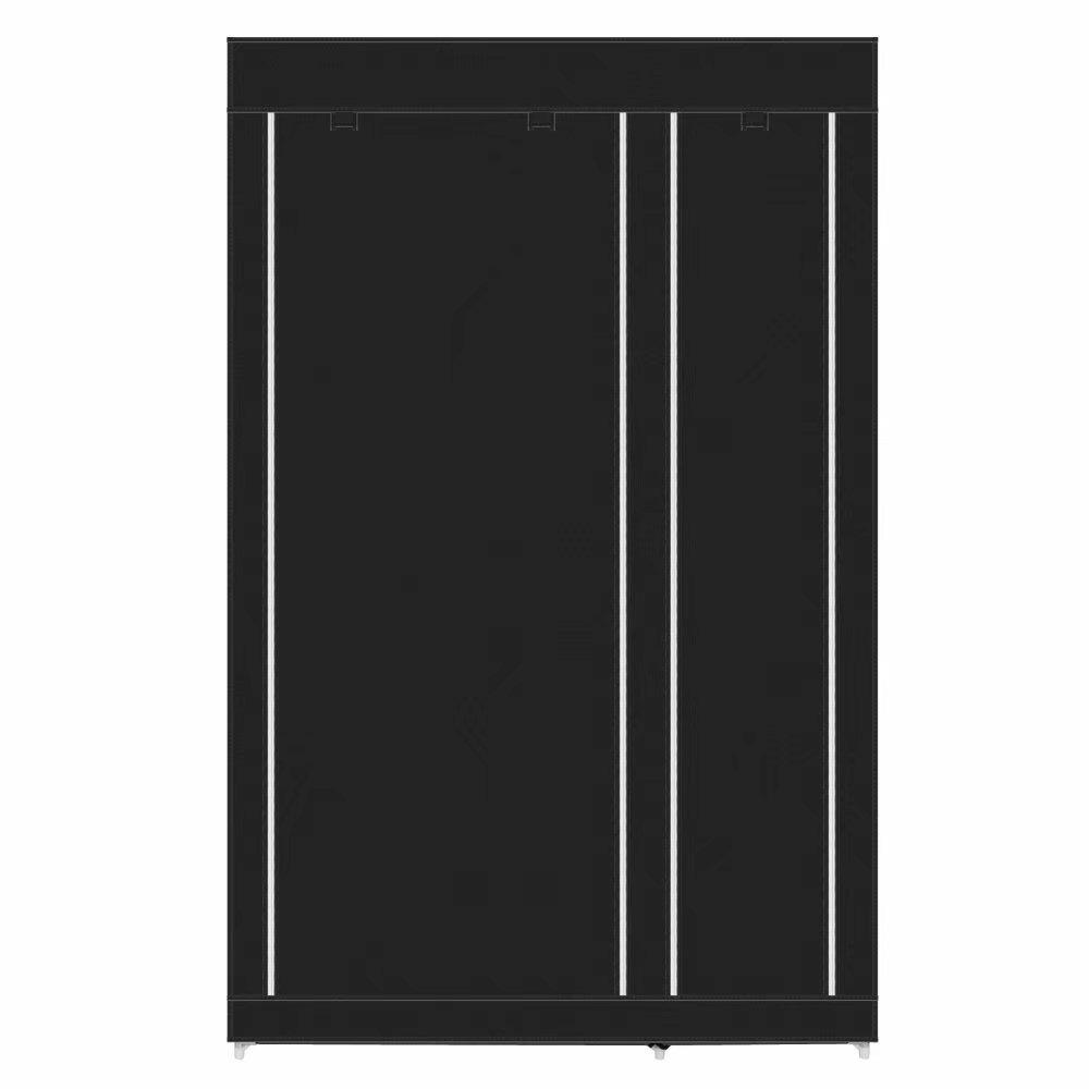 Складной тканевый шкаф Storage Wardrobe 68110 Черный (03072021_37) - фото 3