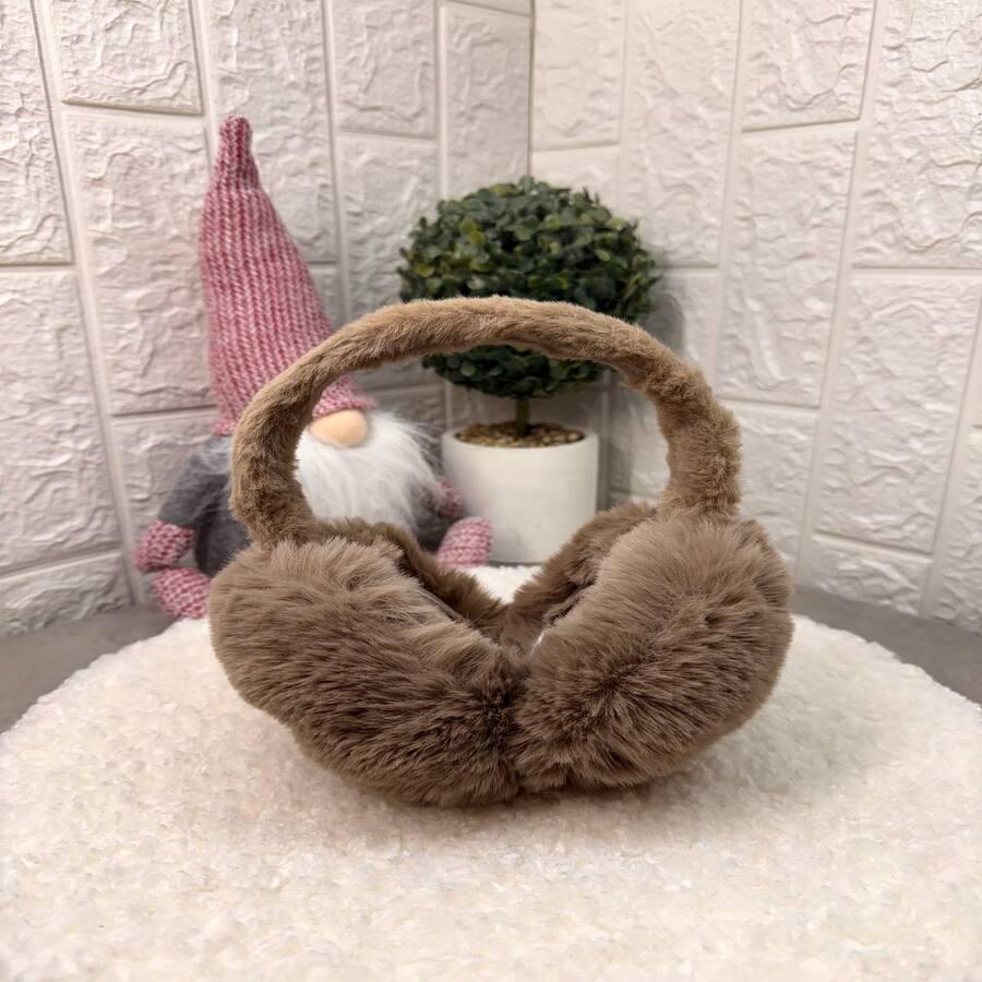 Наушники зимние меховые OneSize Шоколадный (VLD201) Наушники зимние меховые OneSize Шоколадный (VLD201)