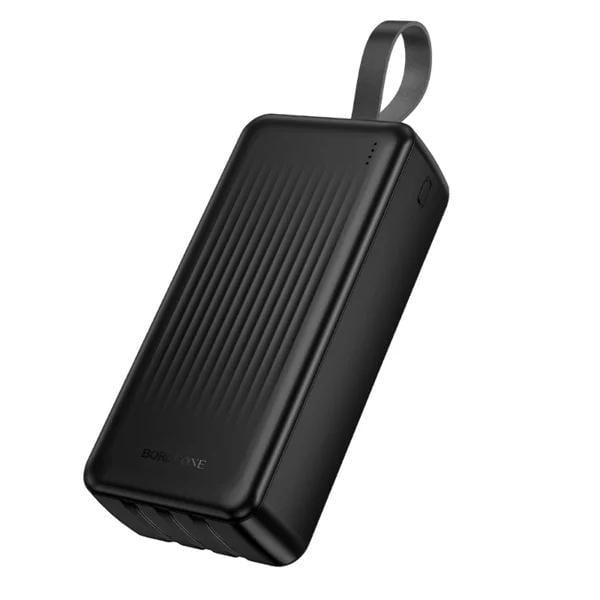 Повербанк Borofone BJ79B Clever 30000 mAh 10W с 3 кабелями Li-pol Black (6941991121579)
