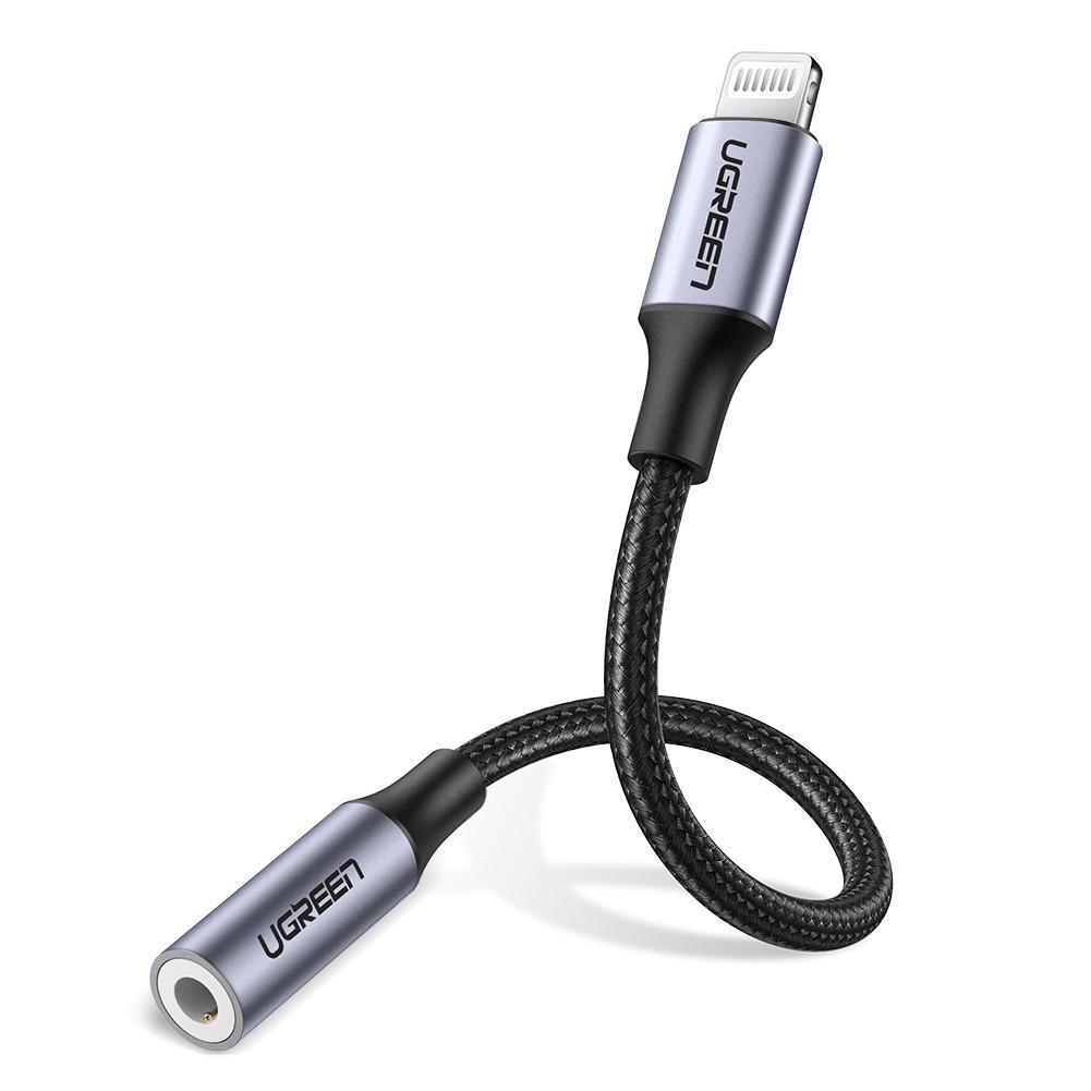 Переходник Ugreen кабель Lightning to 3,5 мм для наушников 10 см (US211)