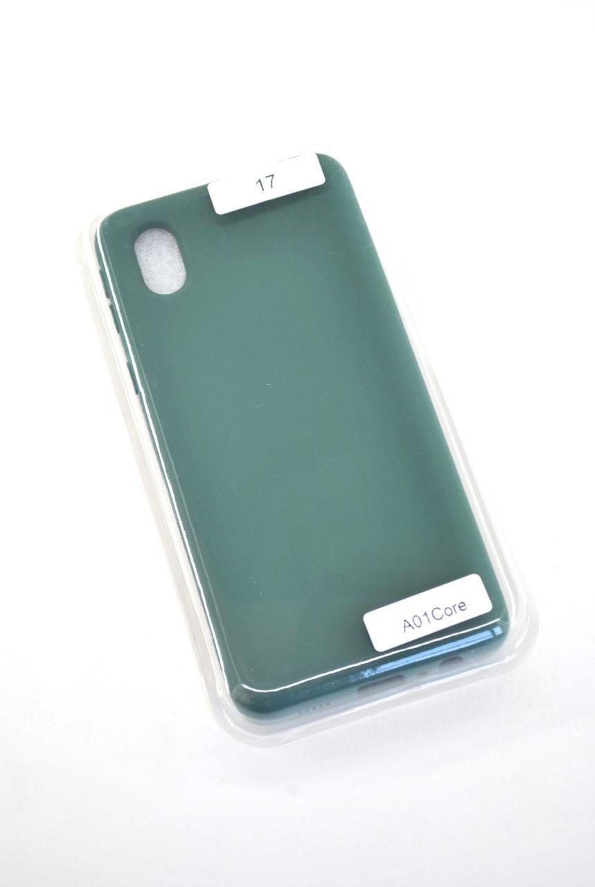 Чохол для телефону Samsung A01 Core / M01 Core Silicone FULL №17 Dark Green (4you)