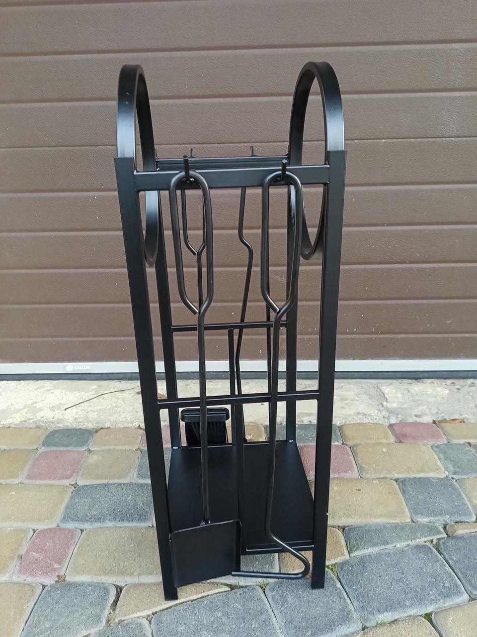 Набор для камина кованый Loft №8 Черный (Набір №8 К-011 ЛОФТ) - фото 7 Набор для камина кованый Loft №8 Черный (Набір №8 К-011 ЛОФТ) - фото 7