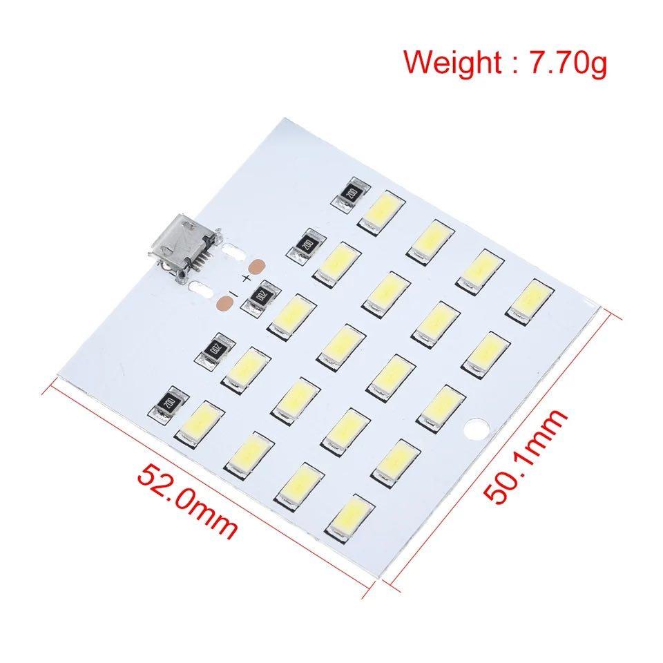 Панель світлодіодна 5730 Micro USB 20 Led - фото 2