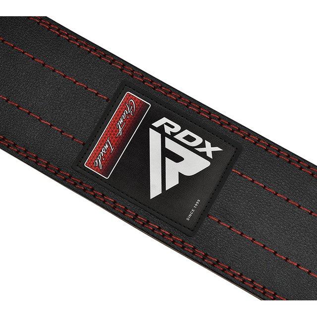 Пояс для пауэрлифтинга RDX кожаный RD1 L Red (WPB-RD1R-L) - фото 4