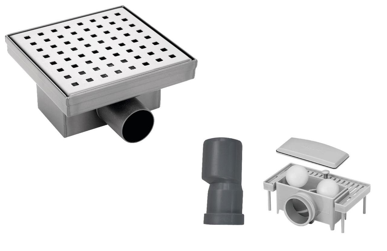 Трап душовий KOER FD02-S150 з неіржавкої сталі SUS304 150x150 мм (AC0683) - фото 2 Трап душовий KOER FD02-S150 з неіржавкої сталі SUS304 150x150 мм (AC0683) - фото 2