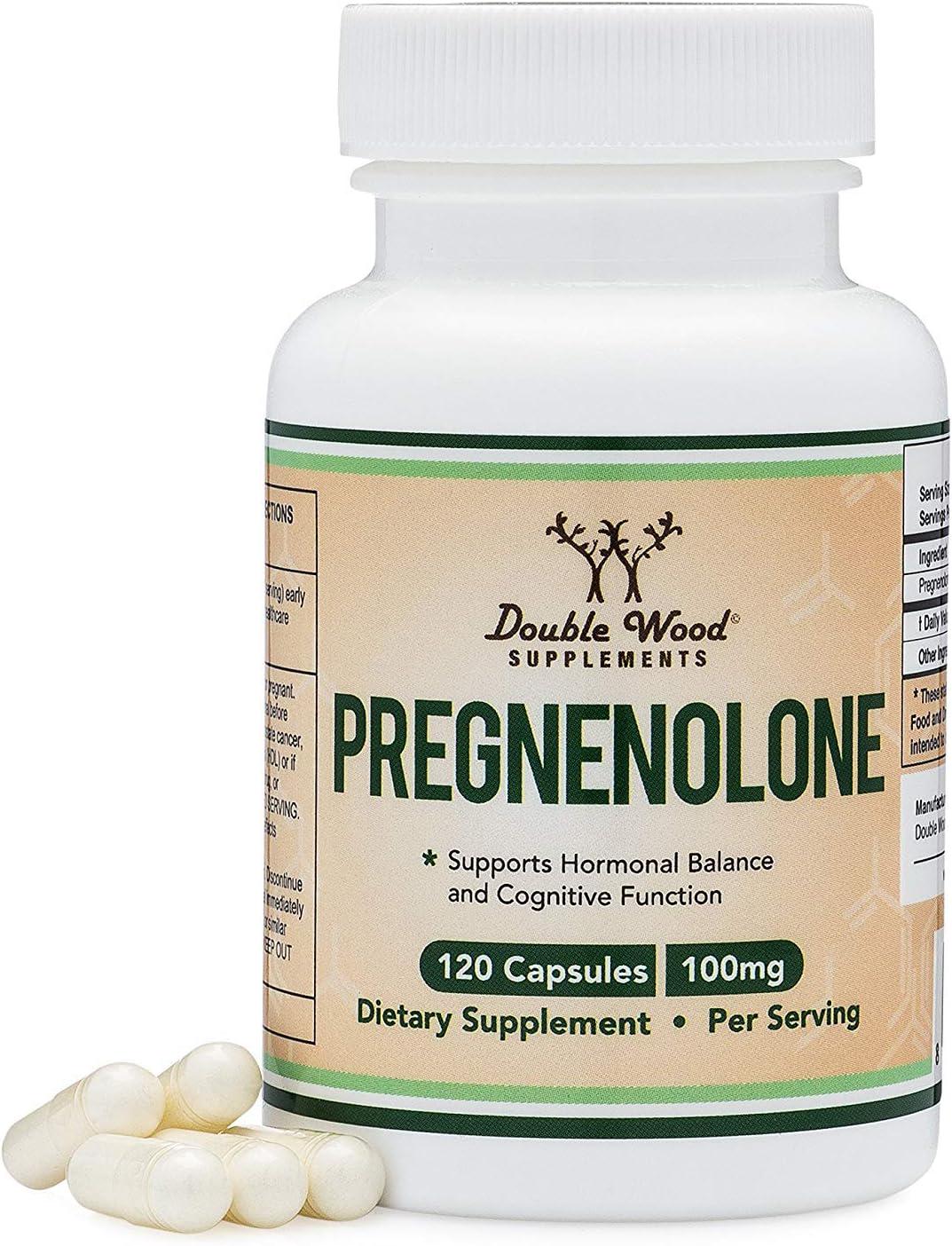 Прегненолон Double Wood Pregnenolone 100 mg 120 caps