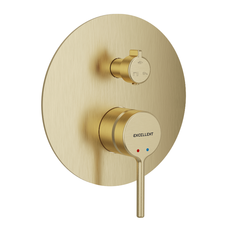 Смеситель для душа Excellent PI однорычажный Золотой матовый (AREX.1247GB)
