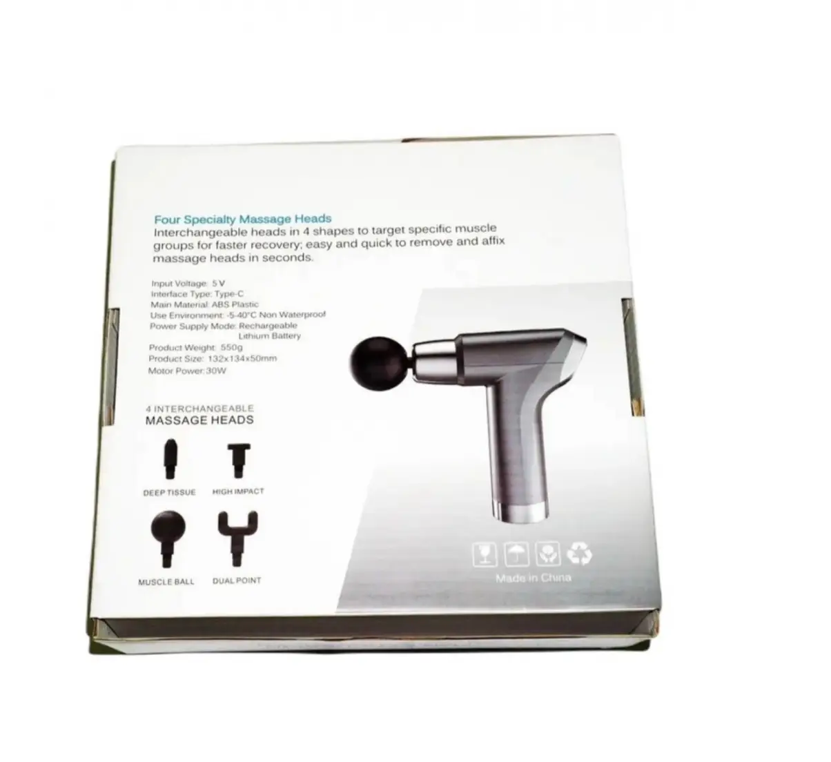 Масажер ручний для м'язів RIAS Massage Gun SL-777 - фото 5