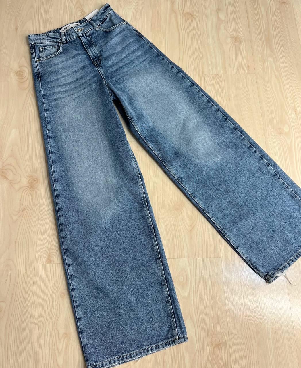 Джинси жіночі ZEO Basic 4635 WIDE LEG palazzo jeans висока посадка широкі довгі р. 40 Світло-синій (3671) - фото 9 Джинси жіночі ZEO Basic 4635 WIDE LEG palazzo jeans висока посадка широкі довгі р. 40 Світло-синій (3671) - фото 9