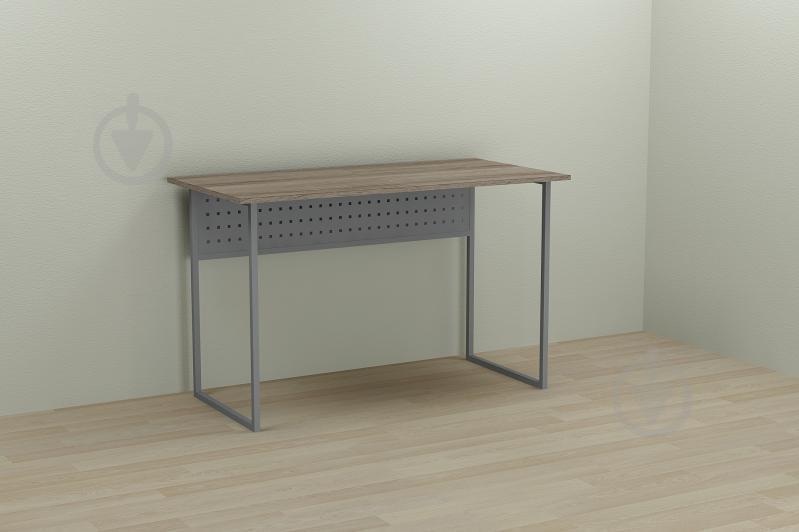Компьютерный стол Ferrum-decor Майк 75x120x70 серый ДСП Дуб Сонома Труфель 16мм