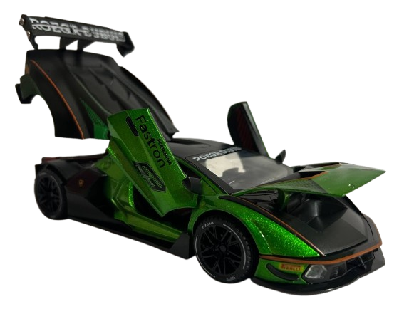 Игрушечный автомобиль Lamborghini Essenza SCV12 1:24 инерция свет звук Зеленый (1106) Игрушечный автомобиль Lamborghini Essenza SCV12 1:24 инерция свет звук Зеленый (1106)