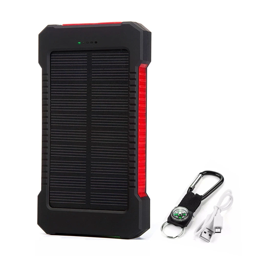 Повербанк Solar 20000 mAh с фонариком с солнечной панелью (NOY78)