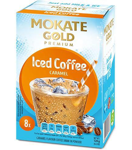 Кофе Mokate Gold Premium Iced Coffee со вкусом Карамель 8 стиков (27231191)