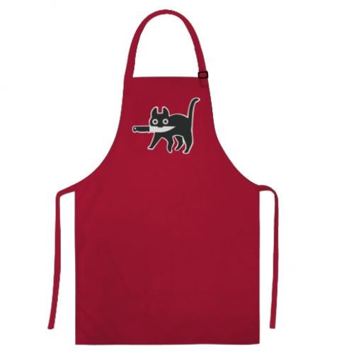 Фартук Cat with a knife Красный (5819566-3-123328)