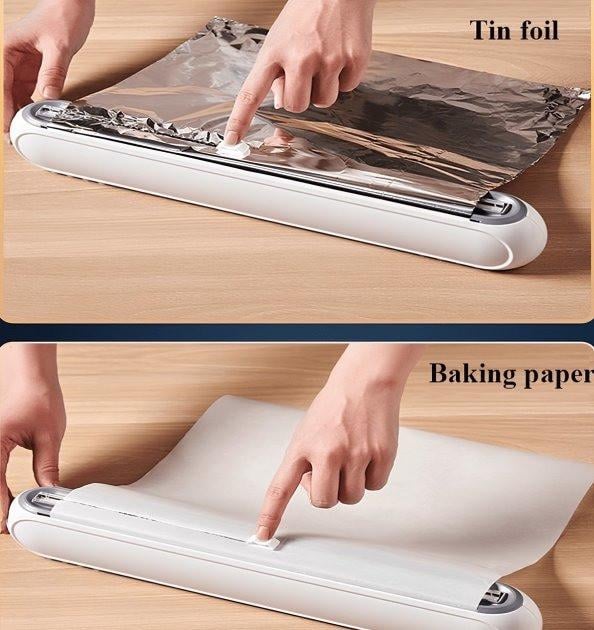 Органайзер-диспенсер для кухни Flim Cutter 1425 пластиковый для пищевой пленки и фольги (17945517) - фото 3 Органайзер-диспенсер для кухни Flim Cutter 1425 пластиковый для пищевой пленки и фольги (17945517) - фото 3