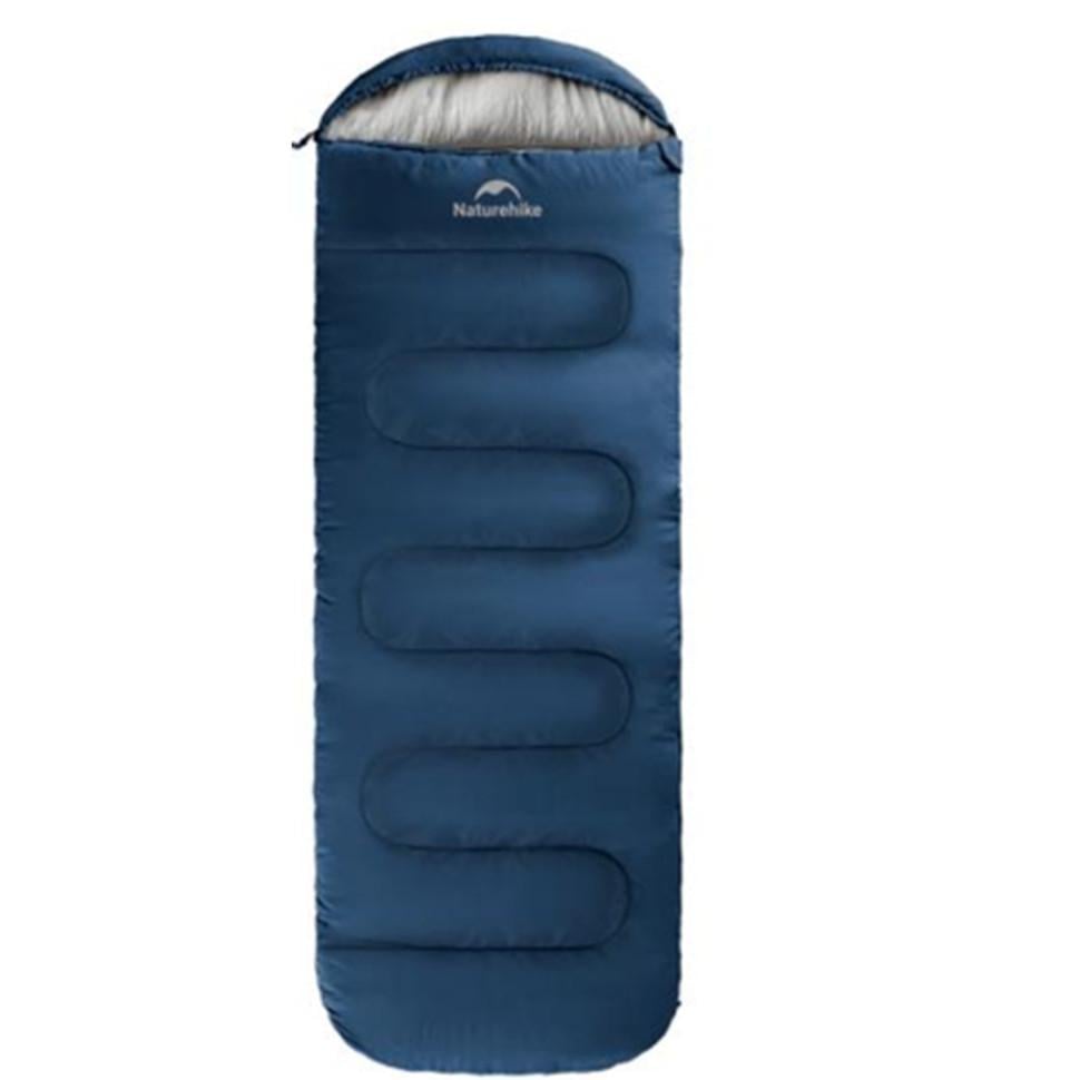 Спальник з капюшоном та закругленим дном Naturehike Y150 NH21MSD08 правий Темно-блакитний