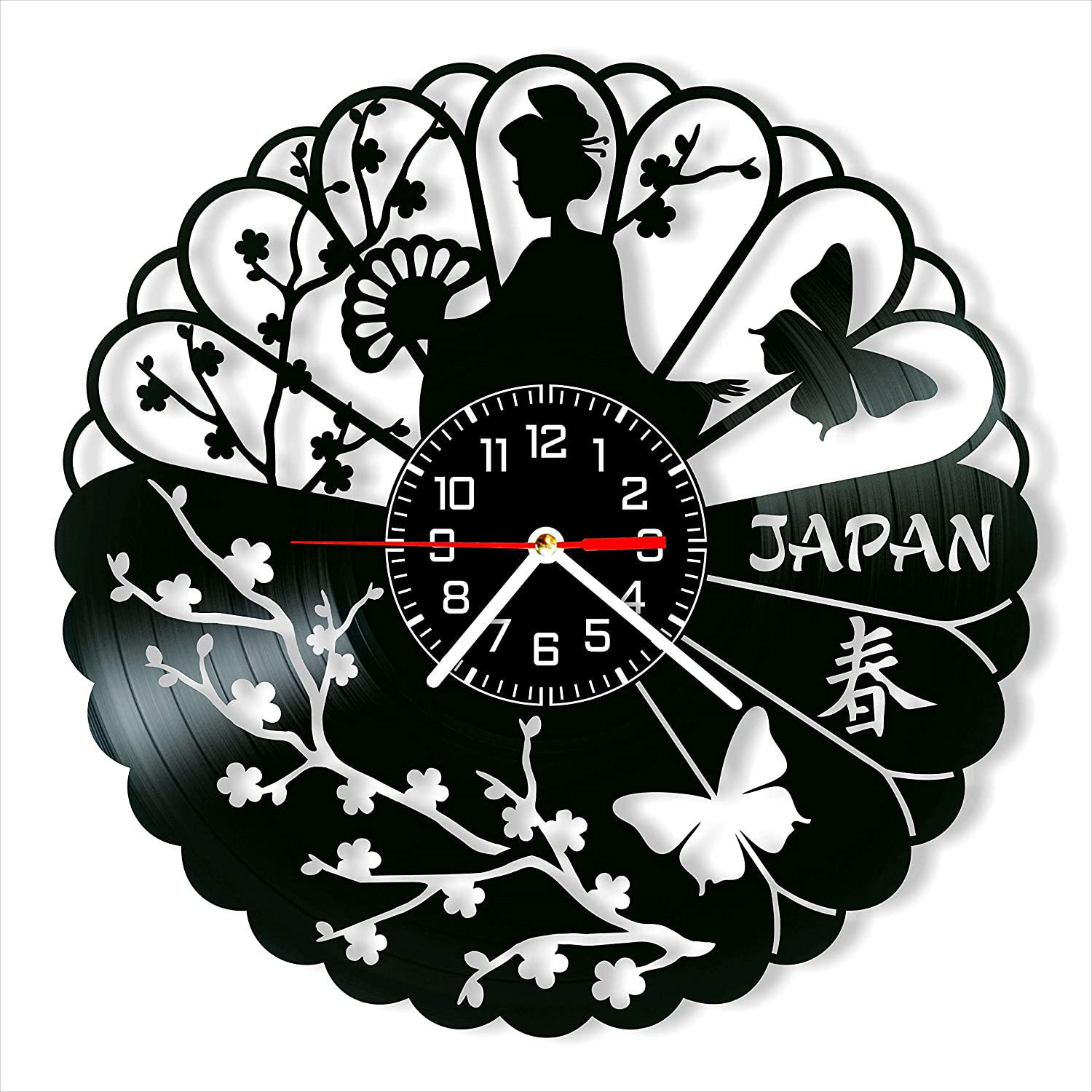 Часы настенные Японія 2010 из виниловой пластинки