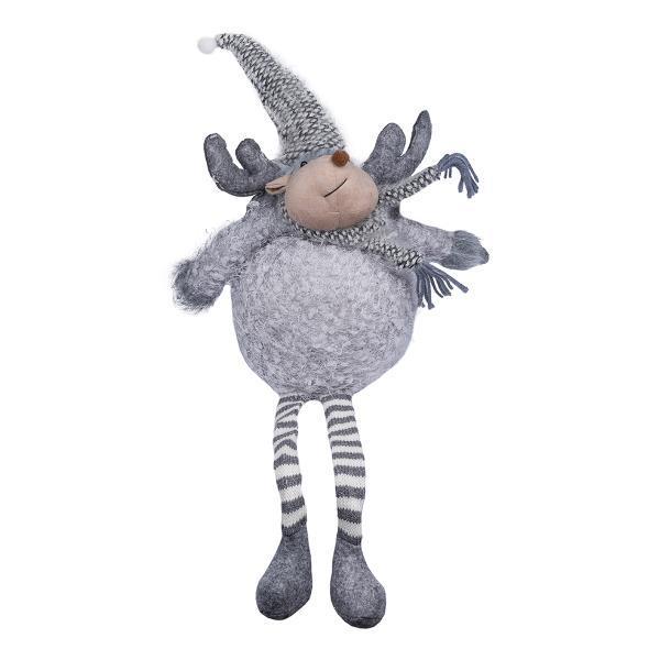 Мягкая игрушка новогодняя Yes! Fun Олень 61 см Серый (973608)