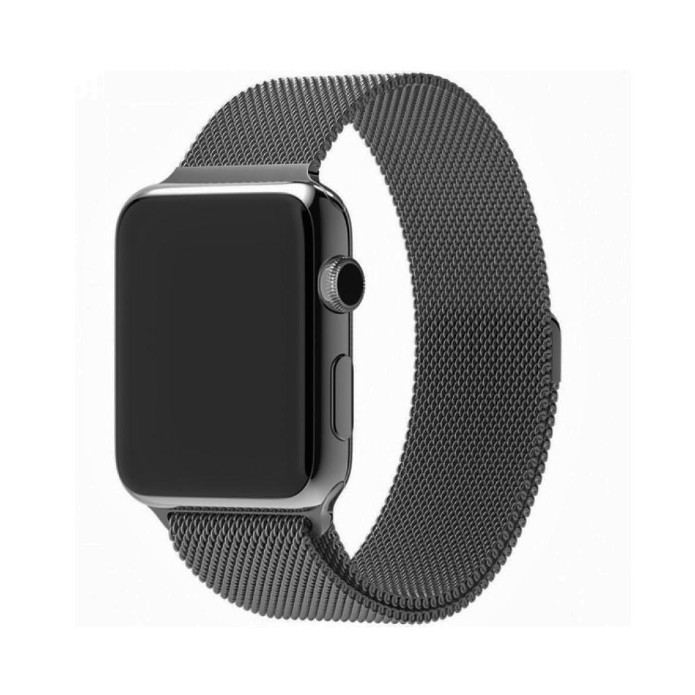 Ремешок для смарт-часов Milanese loop steel bracelet Apple watch 38/40 мм Dark gray (1374321532)