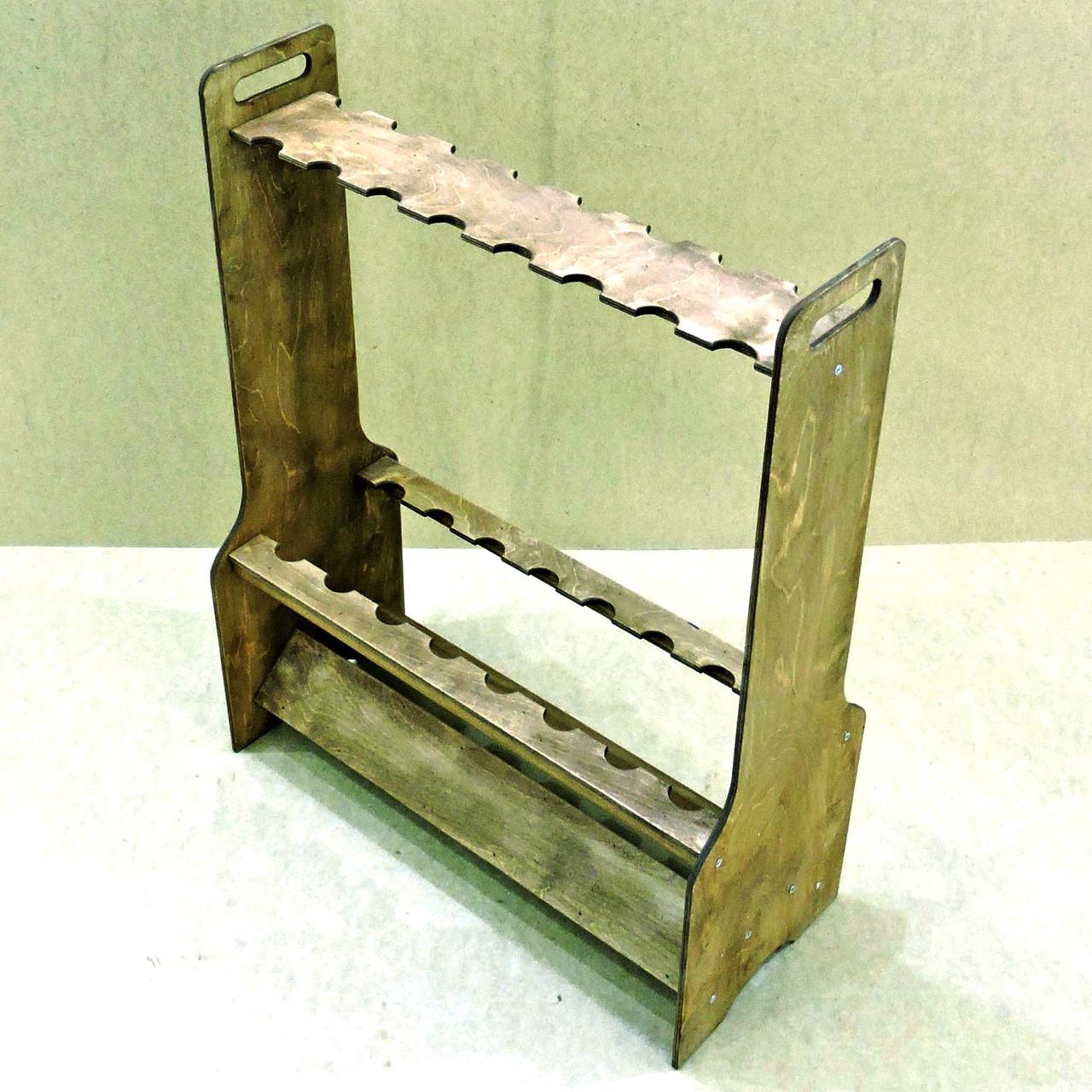 Органайзер для удочек из дерева Таймыр 16 Мускат (РЫБ-002107)