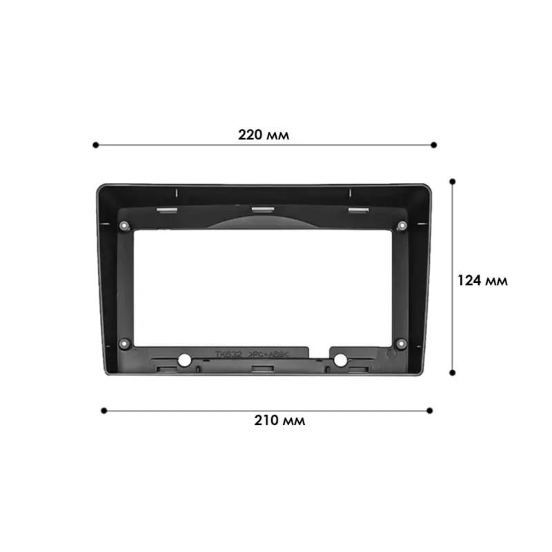 Перехідна рамка Lesko 9" Hyundai H-1 2007-2015 Grand Starex 2007-2015 (6648) - фото 4