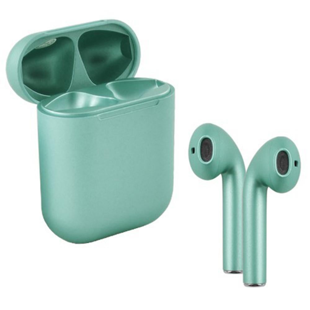 Наушники беспроводные блютуз гарнитура TWS inPods 12 eleven bluetooth V5.0 сенсорные Metallic asparagus