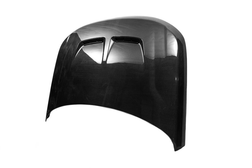 Капот GBT 2013-2022 карбоновый для Range Rover Sport 2014-2022 гг. натуральный карбон Черный (74970)