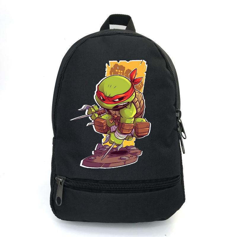Школьный рюкзак Cappuccino Toys ninja turtle-012 с принтом Черепашки ниндзя 12,5 л Черный (1381809879)
