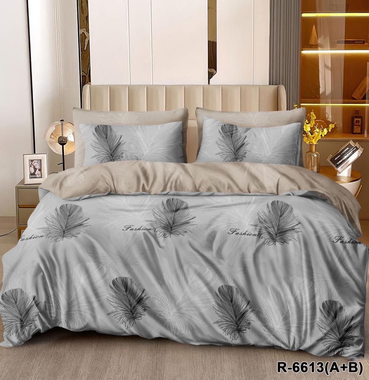 Комплект постельного белья Феникс хлопковое двуспальное 180x220/70х70 см Серый (32400273)