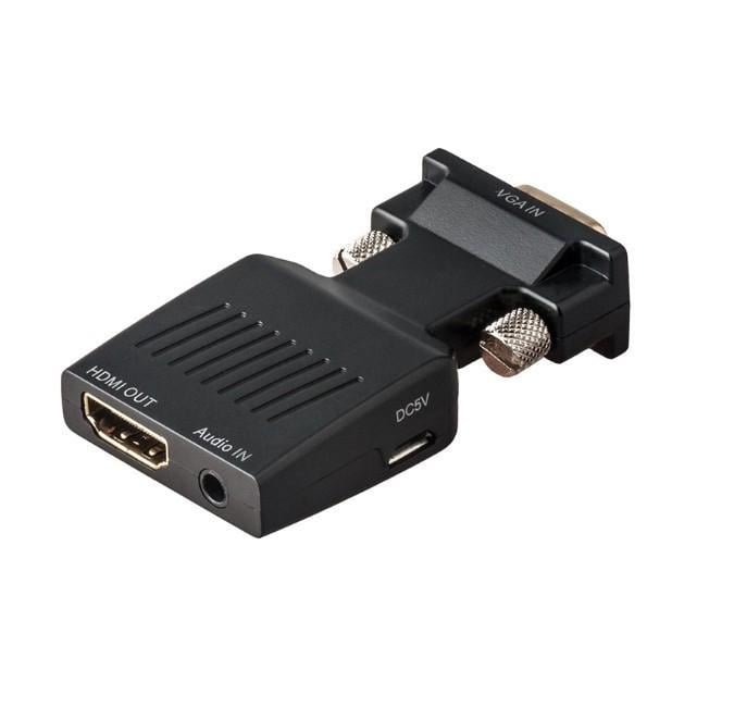 Конвертер VGA HDMI со звуком и питанием