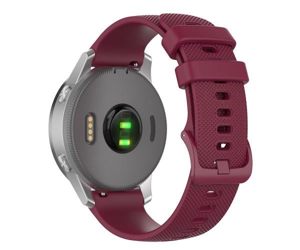 Ремешок для смарт-часов силиконовый Solid Spraying для Garmin Forerunner 255/255S/265/965 22 мм Бордовый