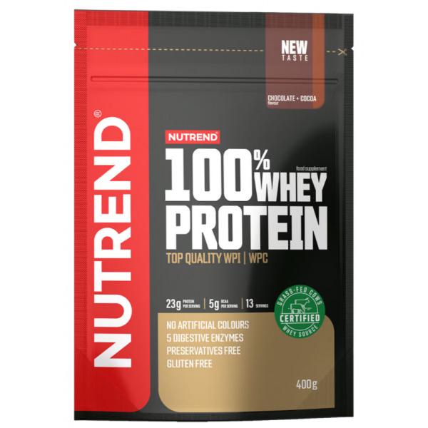 Протеин Nutrend 100% Whey Protein Chocolate/cocoa 400 г - фото 1