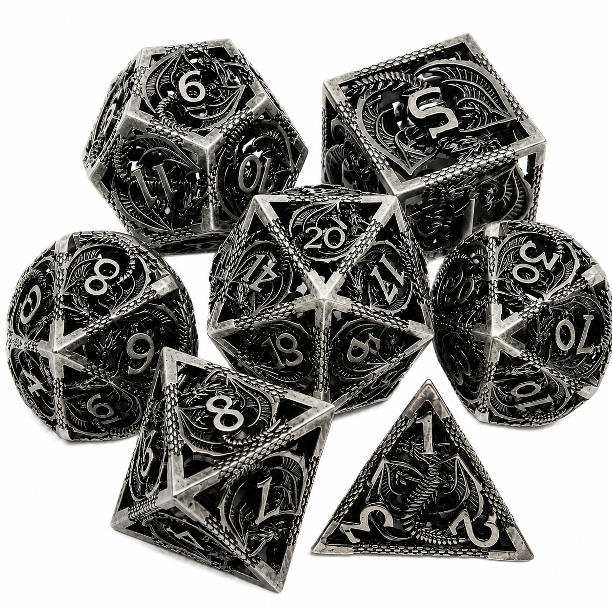 Набор кубиков для игры Dungeons&Dragons 7 шт. Черный (1013-064-00)