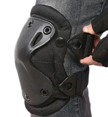 Комплект защиты наколенники с налокотниками ударопрочные Черный - фото 6 Комплект защиты наколенники с налокотниками ударопрочные Черный - фото 6