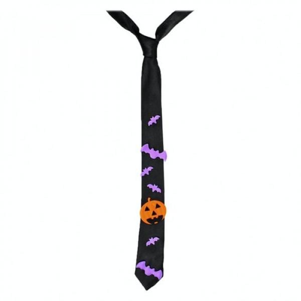 Декор на Хэллоуин Seta Галстук Halloween узкий (10-79BLK-OR) - фото 1